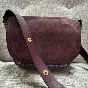 Kate Spade New York Genuine Leather Suede Waterton Road Chantalle Crossbody Bag